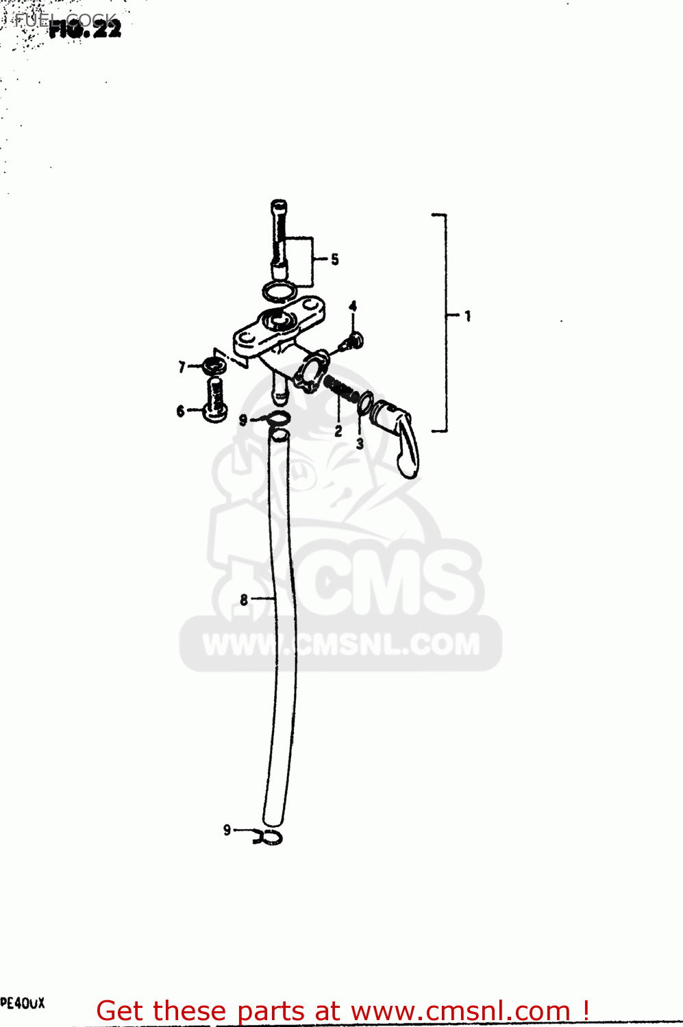FUEL COCK PE400 1981 (X) USA (E03)