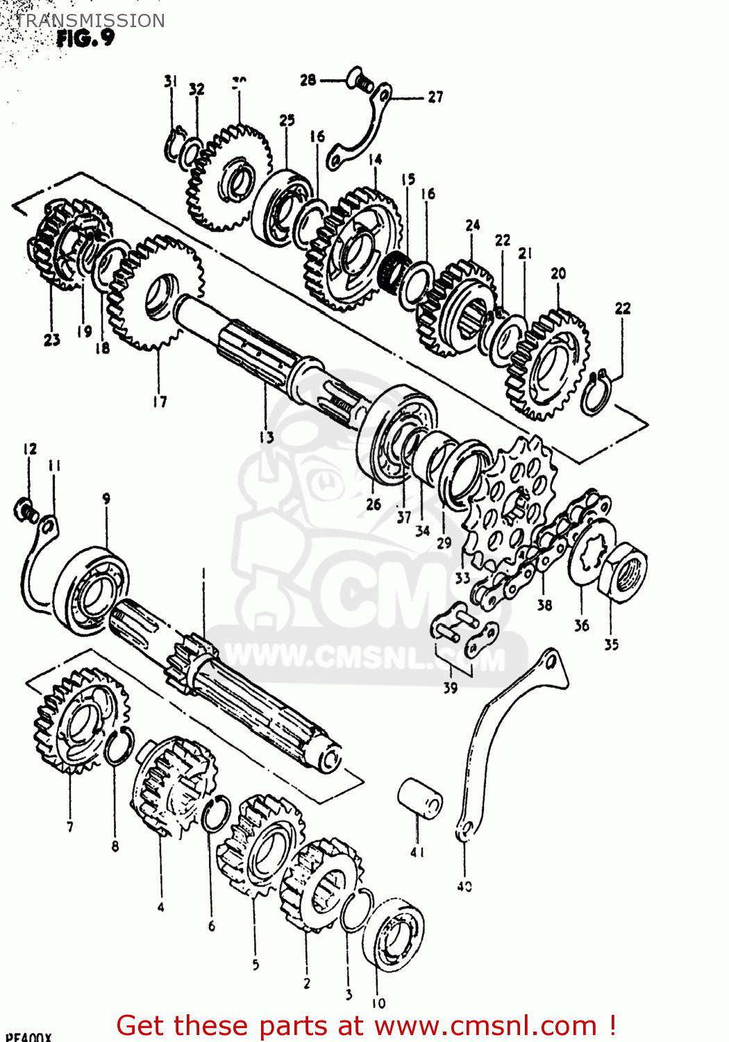 TRANSMISSION PE400 1981 (X) USA (E03)