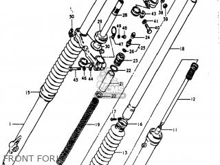 FRONT FORK - PE400 1981 (X) USA (E03)