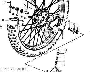 FRONT WHEEL - PE400 1981 (X) USA (E03)