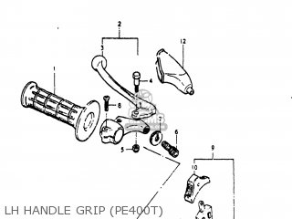 LH HANDLE GRIP (PE400T) - PE400 1981 (X) USA (E03)