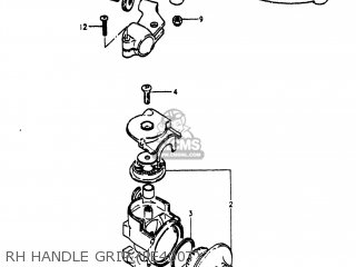 RH HANDLE GRIP (PE400T) - PE400 1981 (X) USA (E03)