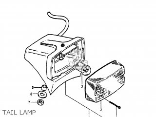 TAIL LAMP - PE400 1981 (X) USA (E03)