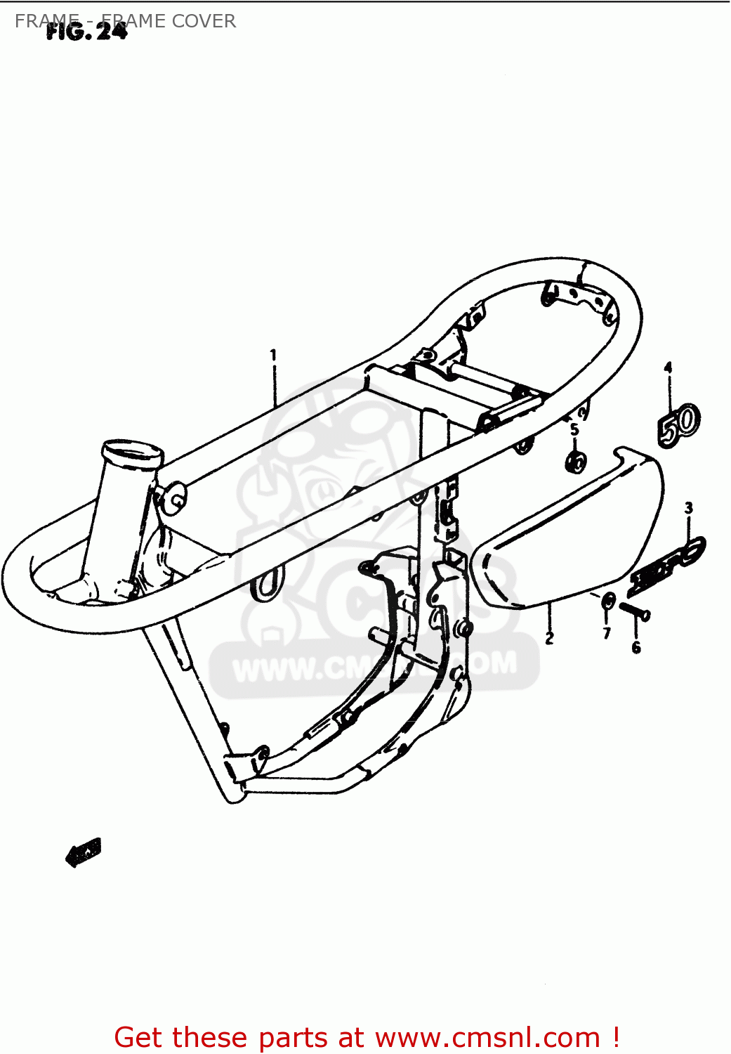 FRAME - FRAME COVER PV50 1981 (X) (E01)