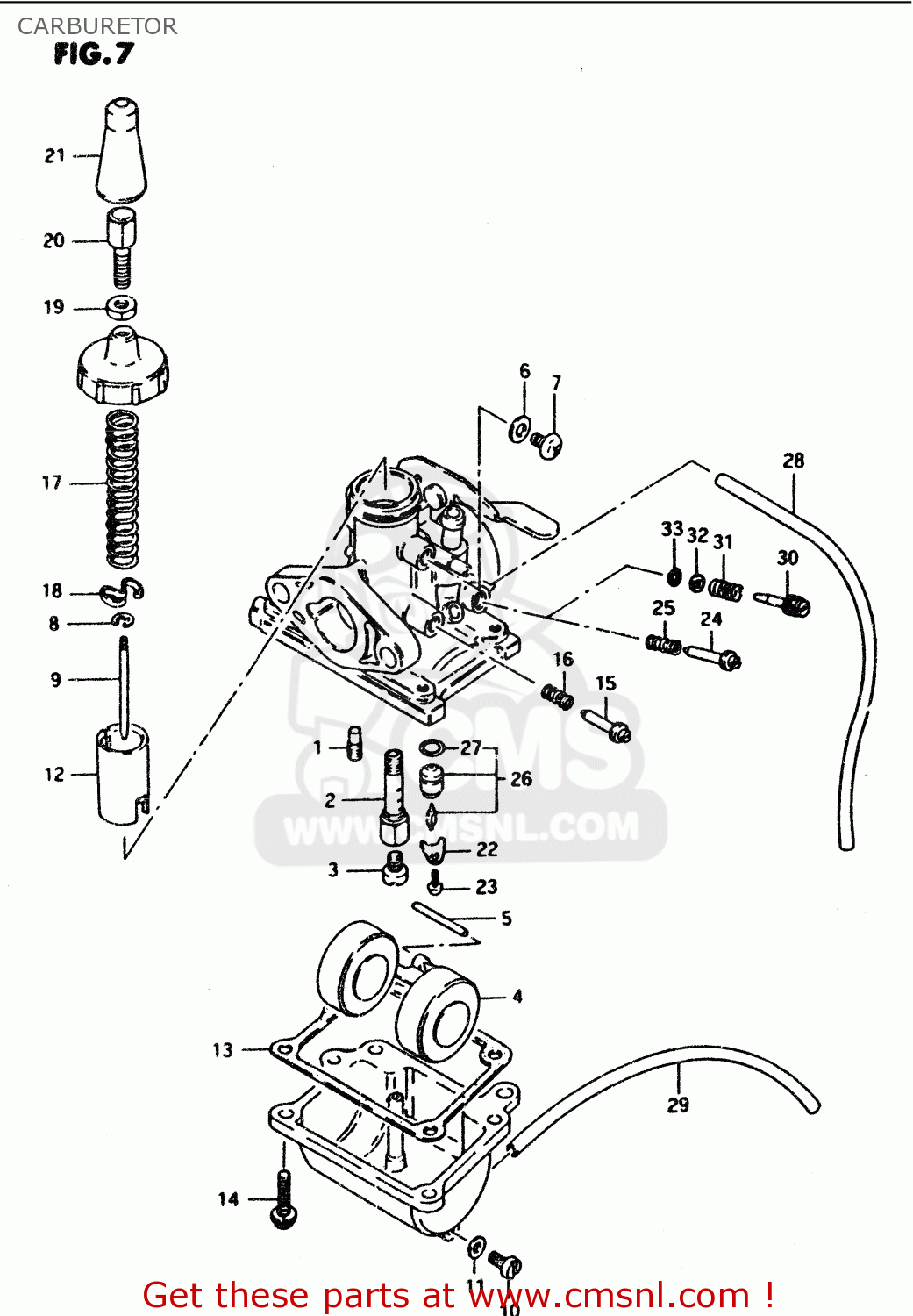 CARBURETOR PV50 1981 (X) (E01)