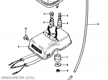SPEEDOMETER (E15) - PV50 1981 (X) (E01)