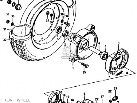 FRONT WHEEL - PV50 1981 (X) (E01)