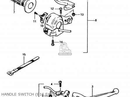 HANDLE SWITCH (E16,E43) - PV50 1981 (X) (E01)