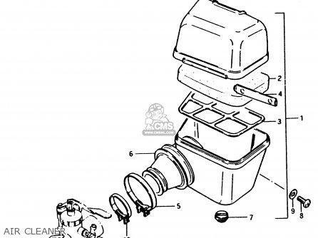 AIR CLEANER - PV50 1981 (X) (E01)