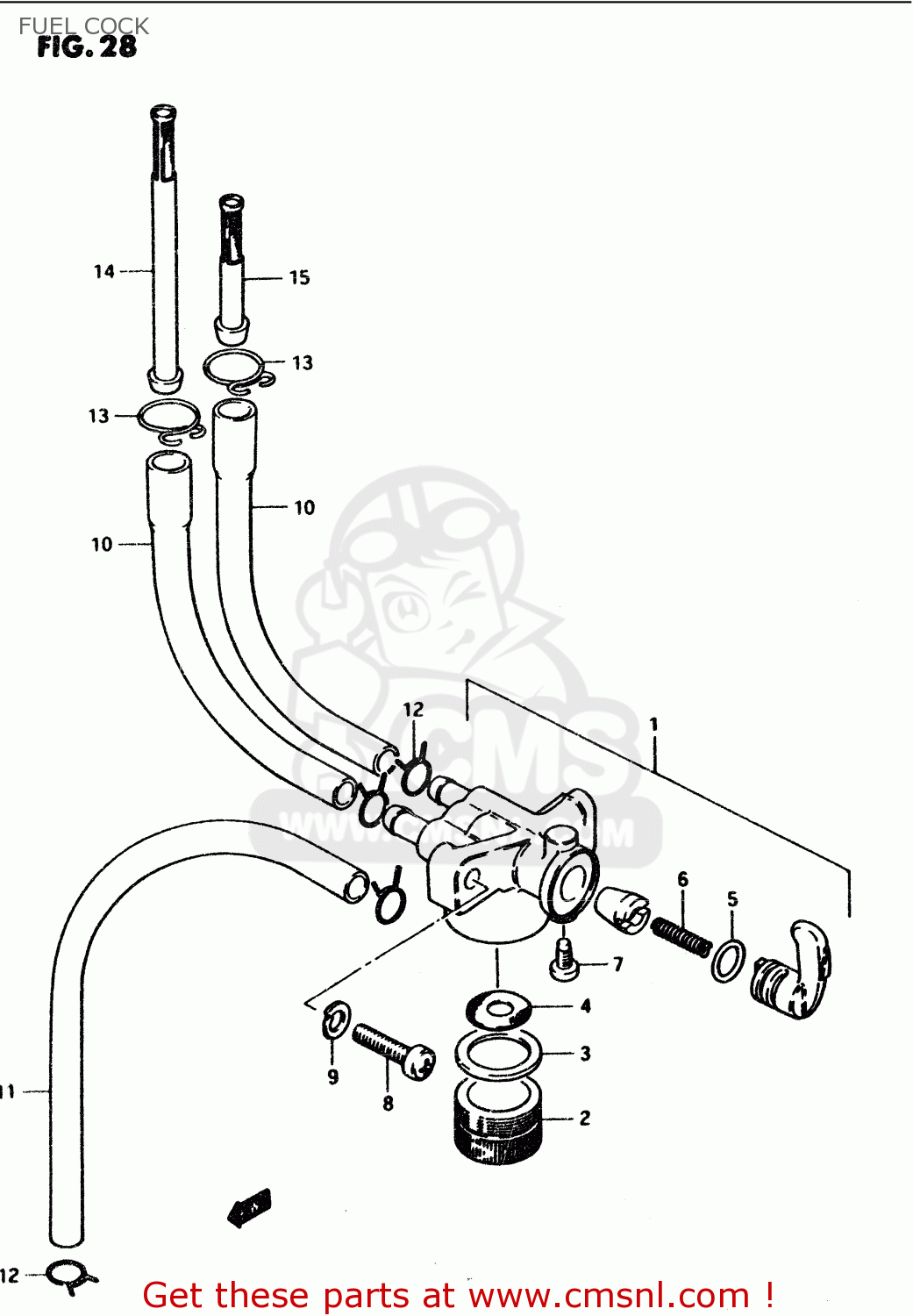 FUEL COCK PV50 1983 (D) (E01)