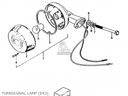 TURNSIGNAL LAMP (E43) - PV50 1983 (D) (E01)