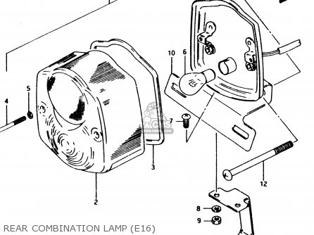 REAR COMBINATION LAMP (E16) - PV50 1983 (D) (E01)