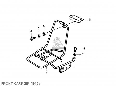 FRONT CARRIER (E43) - PV50 1983 (D) (E01)