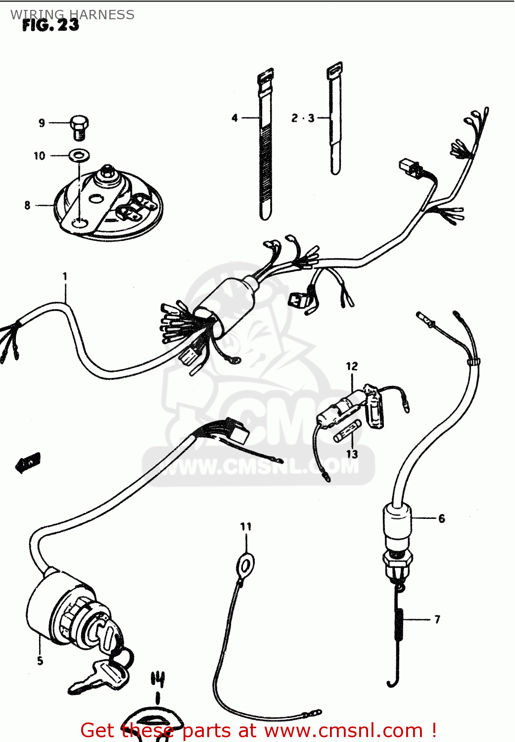WIRING HARNESS PV50 1990 (L) (E01)