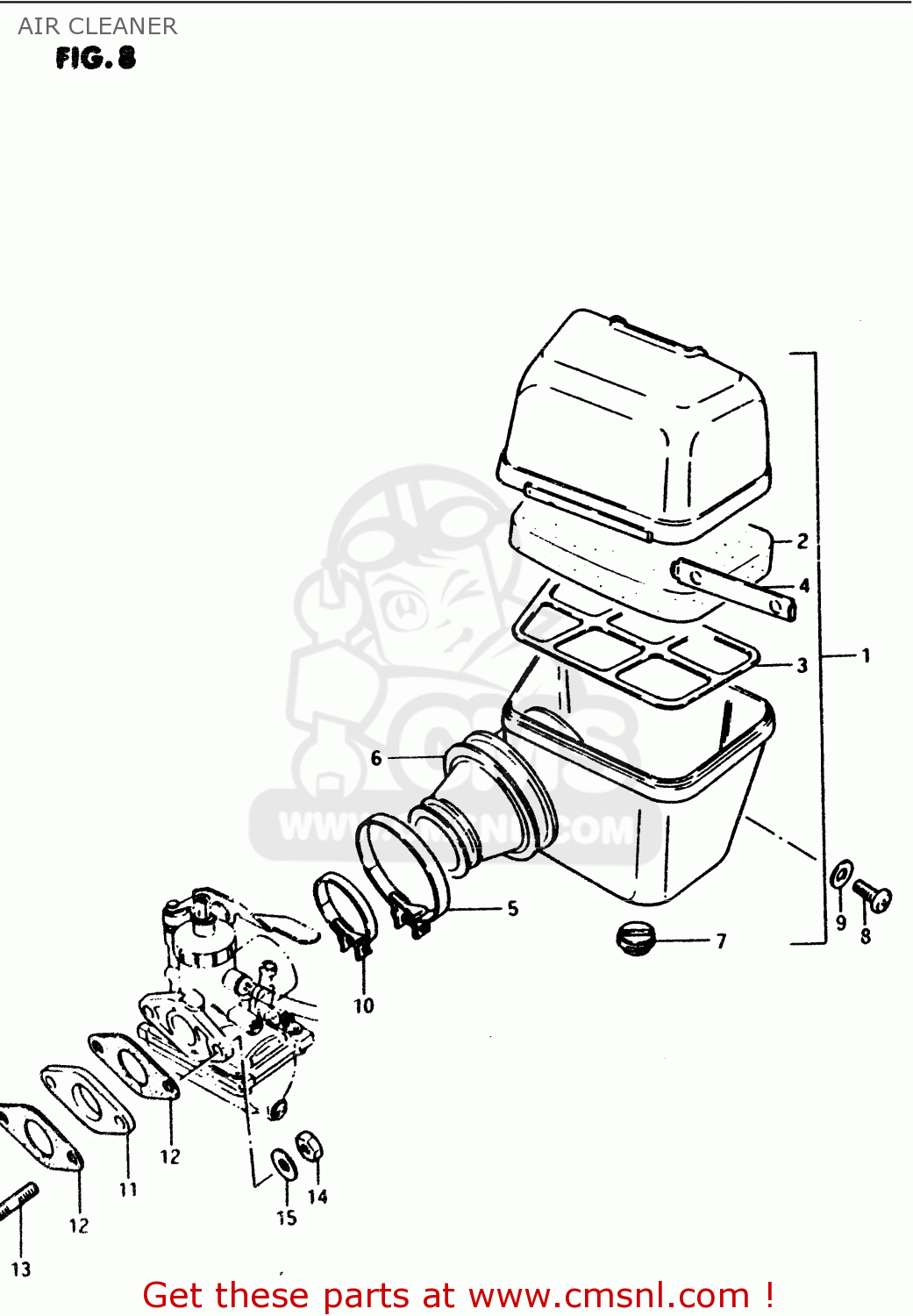 AIR CLEANER PV50 1990 (L) (E01)
