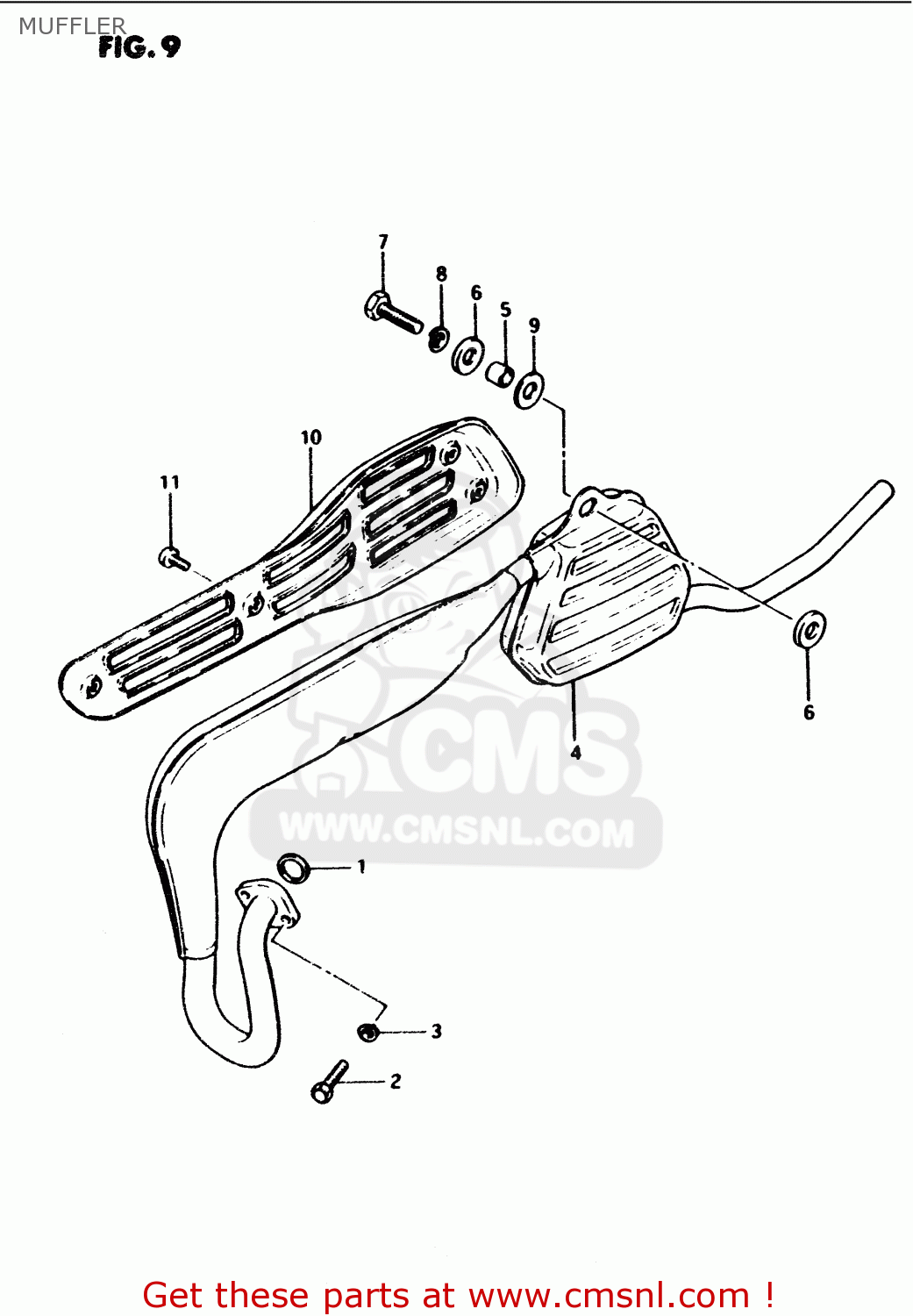 MUFFLER PV50 1990 (L) (E01)