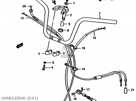 HANDLEBAR (E43) - PV50 1990 (L) (E01)