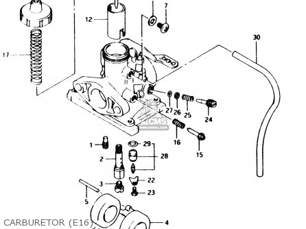 CARBURETOR (E16) - PV50 1990 (L) (E01)