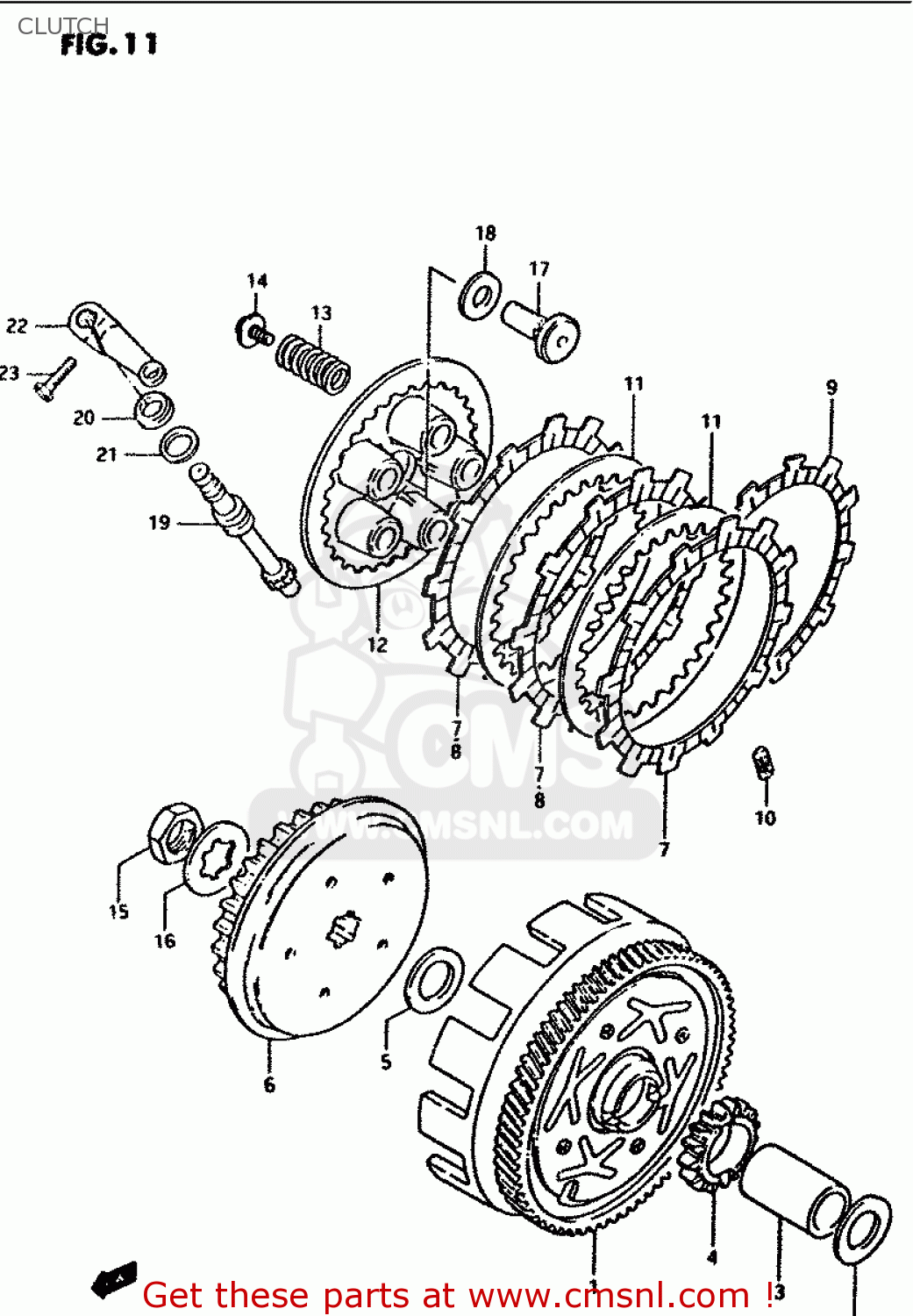 CLUTCH PV50 1991 (M) (E01)