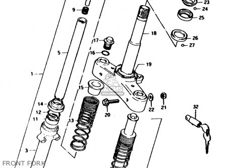 FRONT FORK - PV50 1991 (M) (E01)