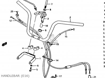 HANDLEBAR (E16) - PV50 1991 (M) (E01)