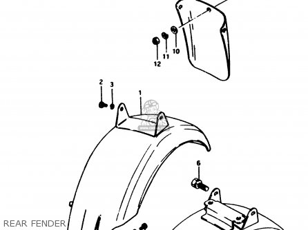 REAR FENDER - PV50 1991 (M) (E01)