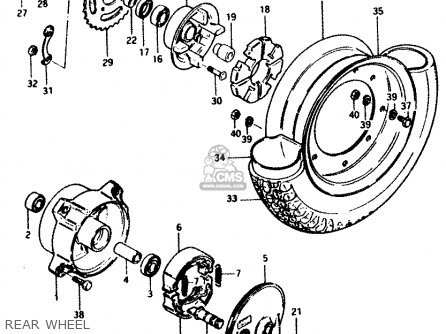 REAR WHEEL - PV50 1991 (M) (E01)