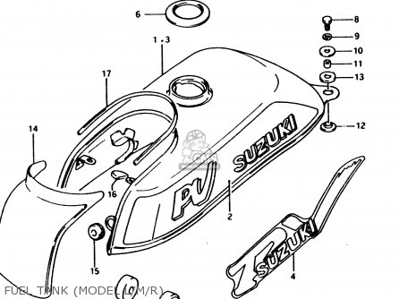 FUEL TANK (MODEL L/M/R) - PV50 1994 (R) (E01)