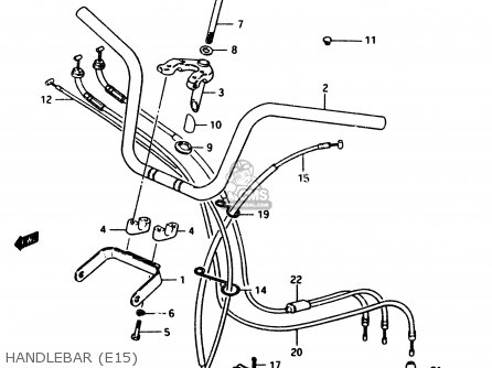 HANDLEBAR (E15) - PV50 1994 (R) (E01)