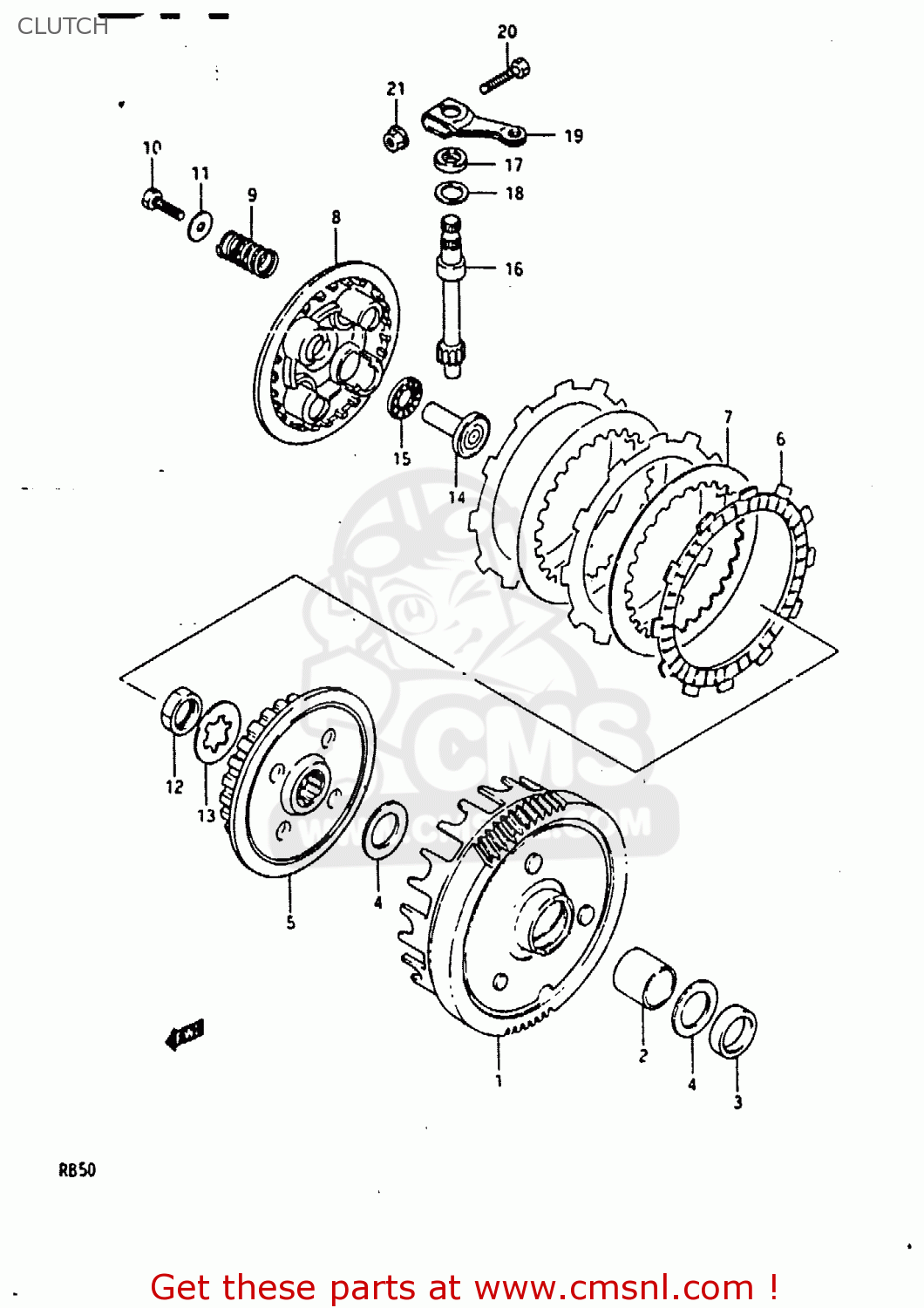 CLUTCH RB50 1987 (H) (E01)