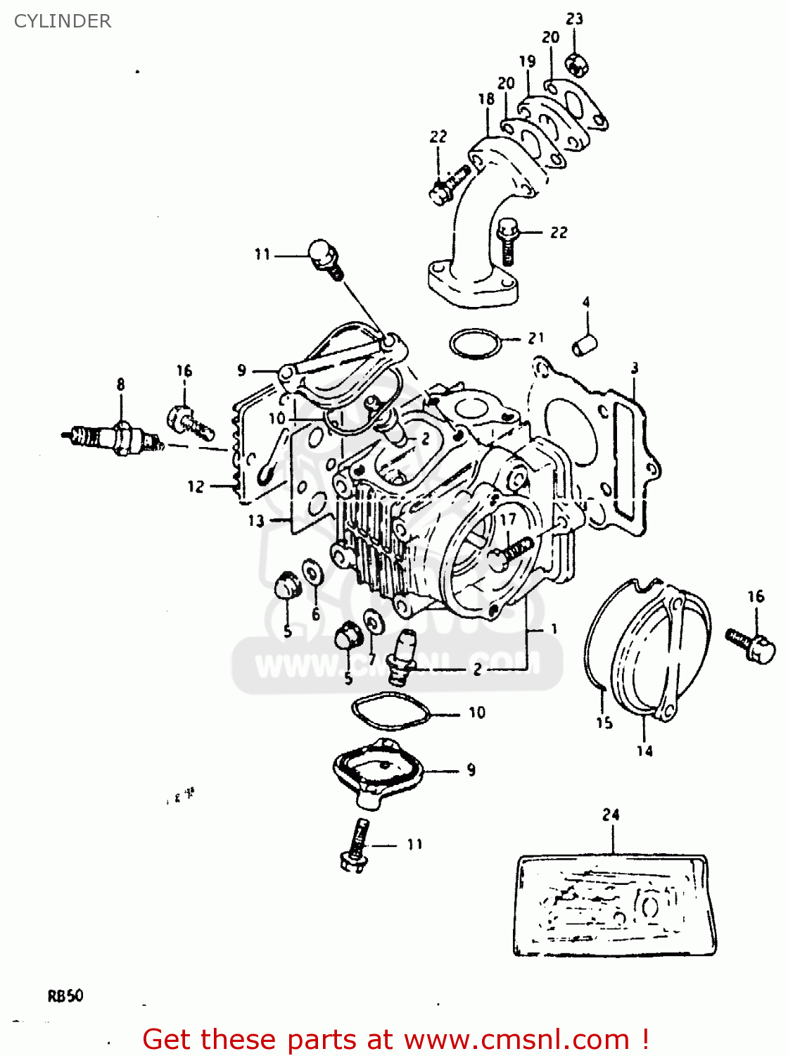 CYLINDER RB50 1987 (H) (E01)