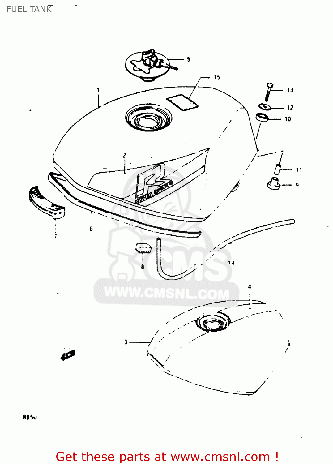 FUEL TANK RB50 1987 (H) (E01)
