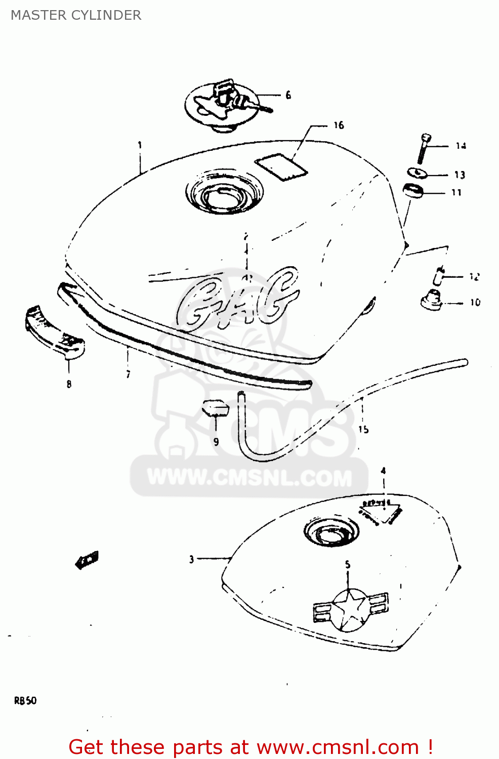 MASTER CYLINDER RB50 1987 (H) (E01)