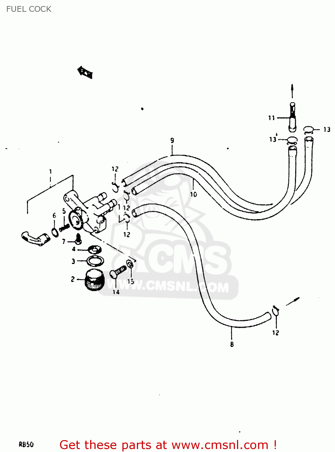 FUEL COCK RB50 1987 (H) (E01)
