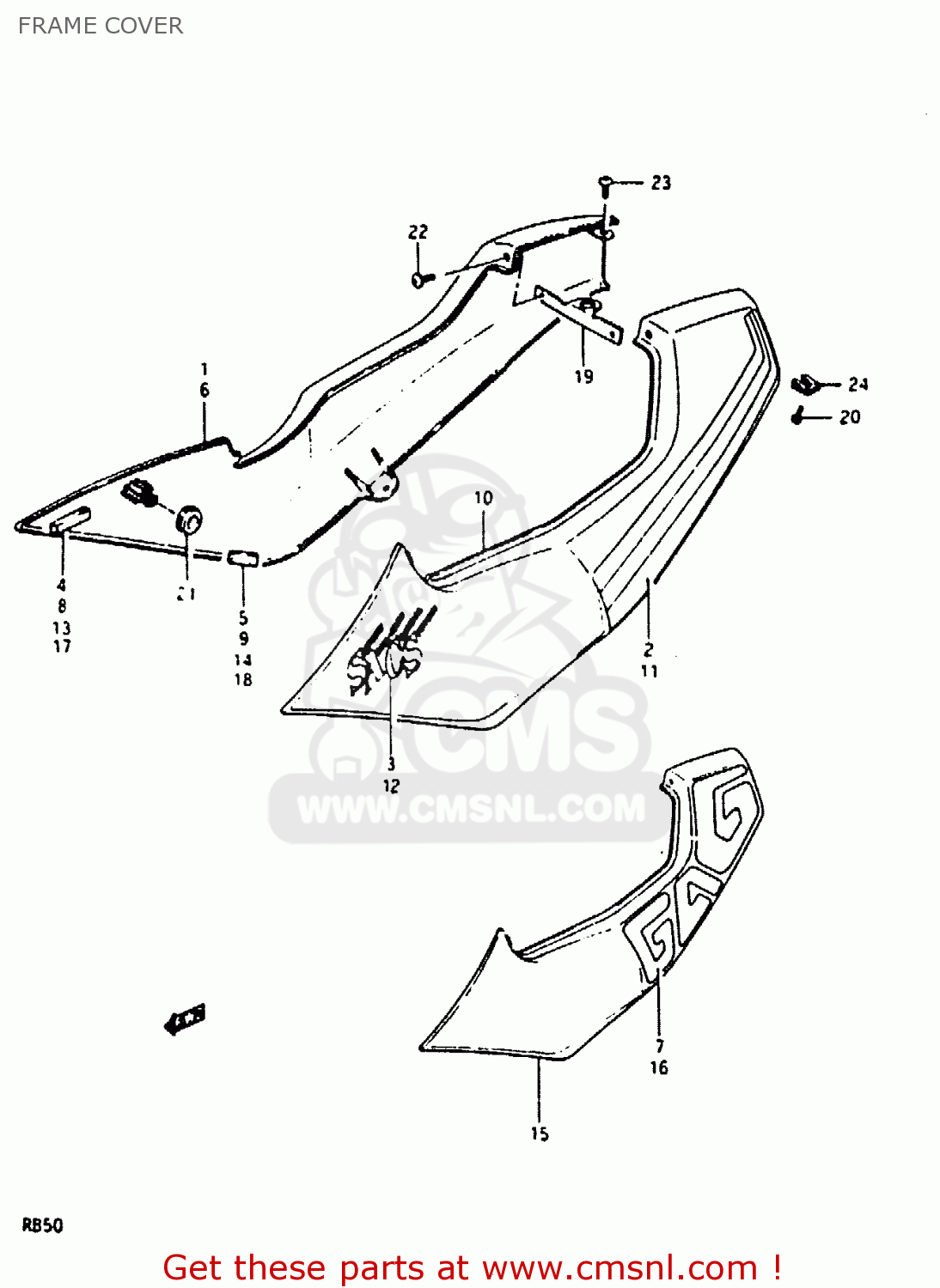FRAME COVER RB50 1987 (H) (E01)