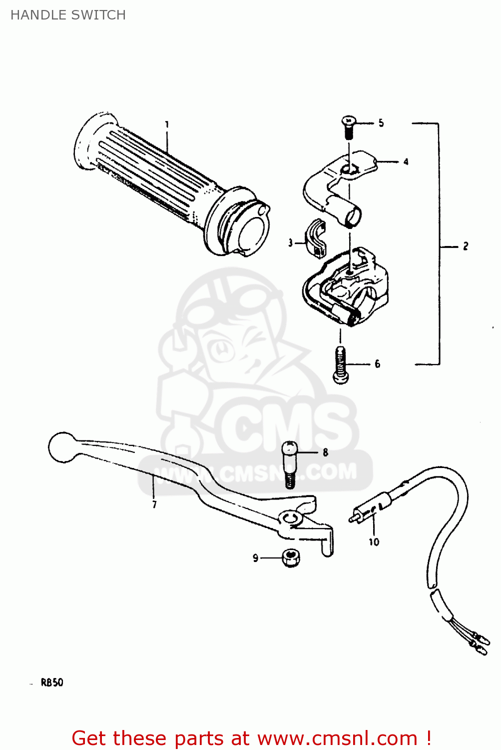 HANDLE SWITCH RB50 1987 (H) (E01)