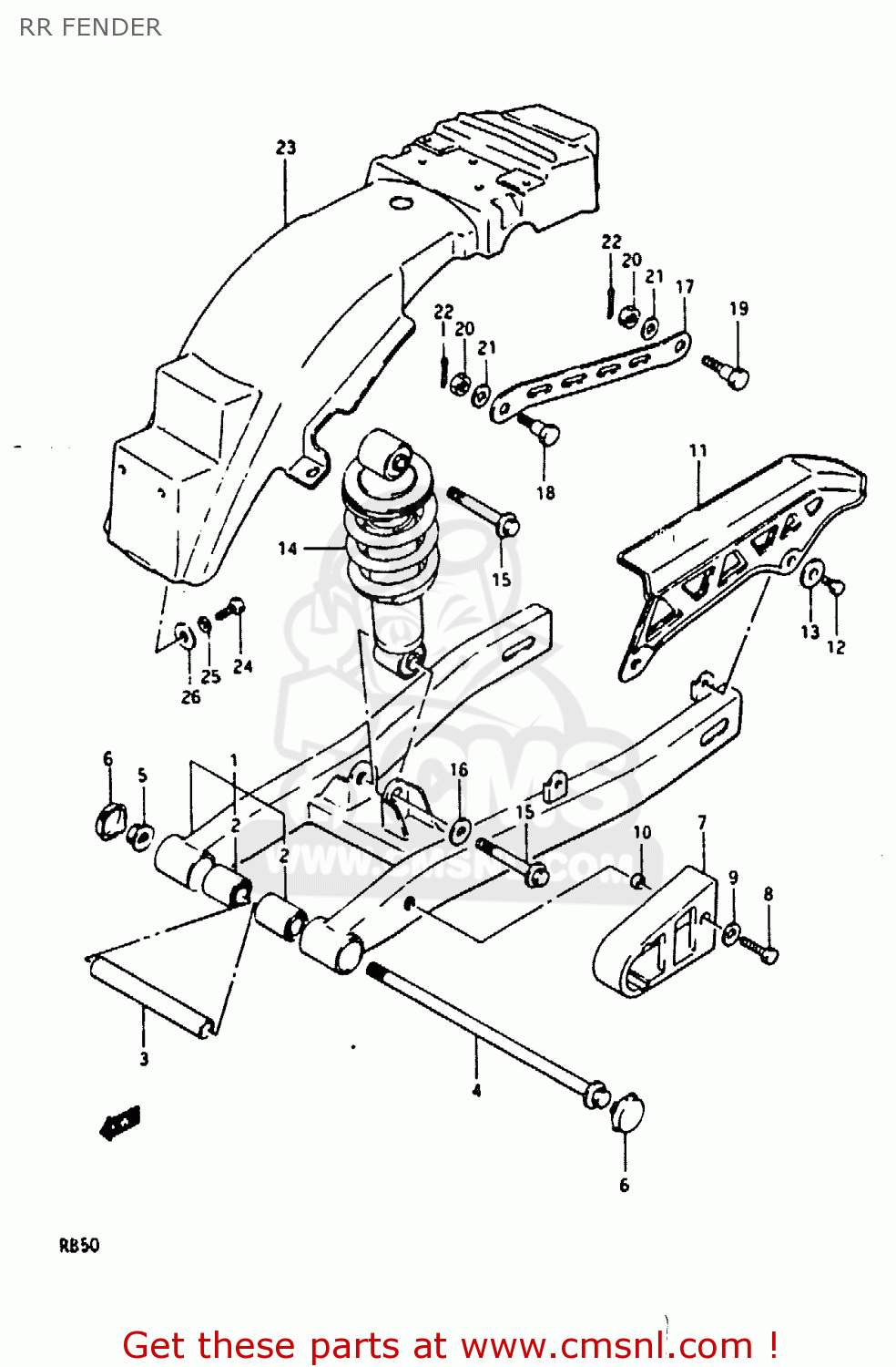 RR FENDER RB50 1987 (H) (E01)