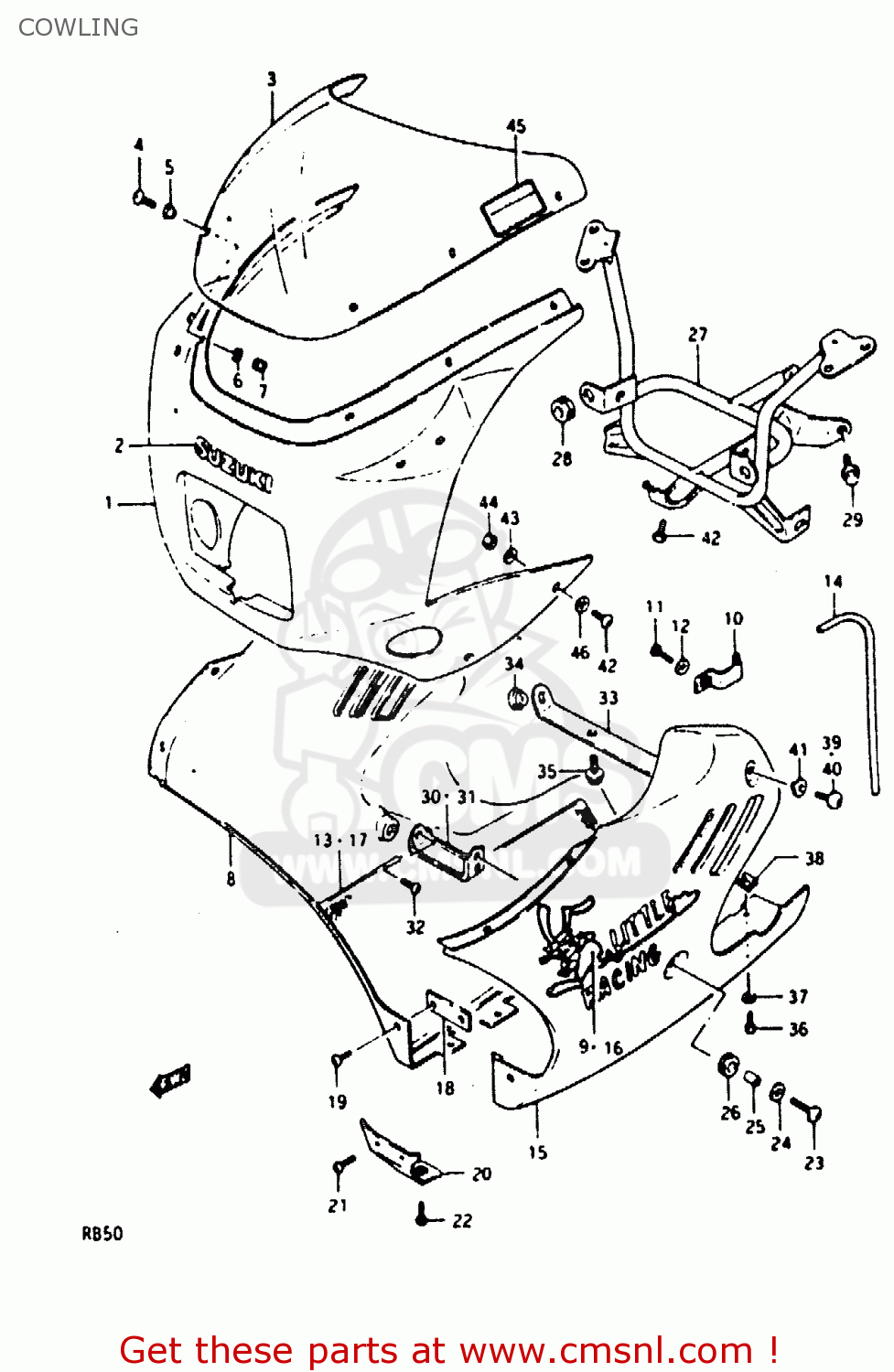 COWLING RB50 1987 (H) (E01)