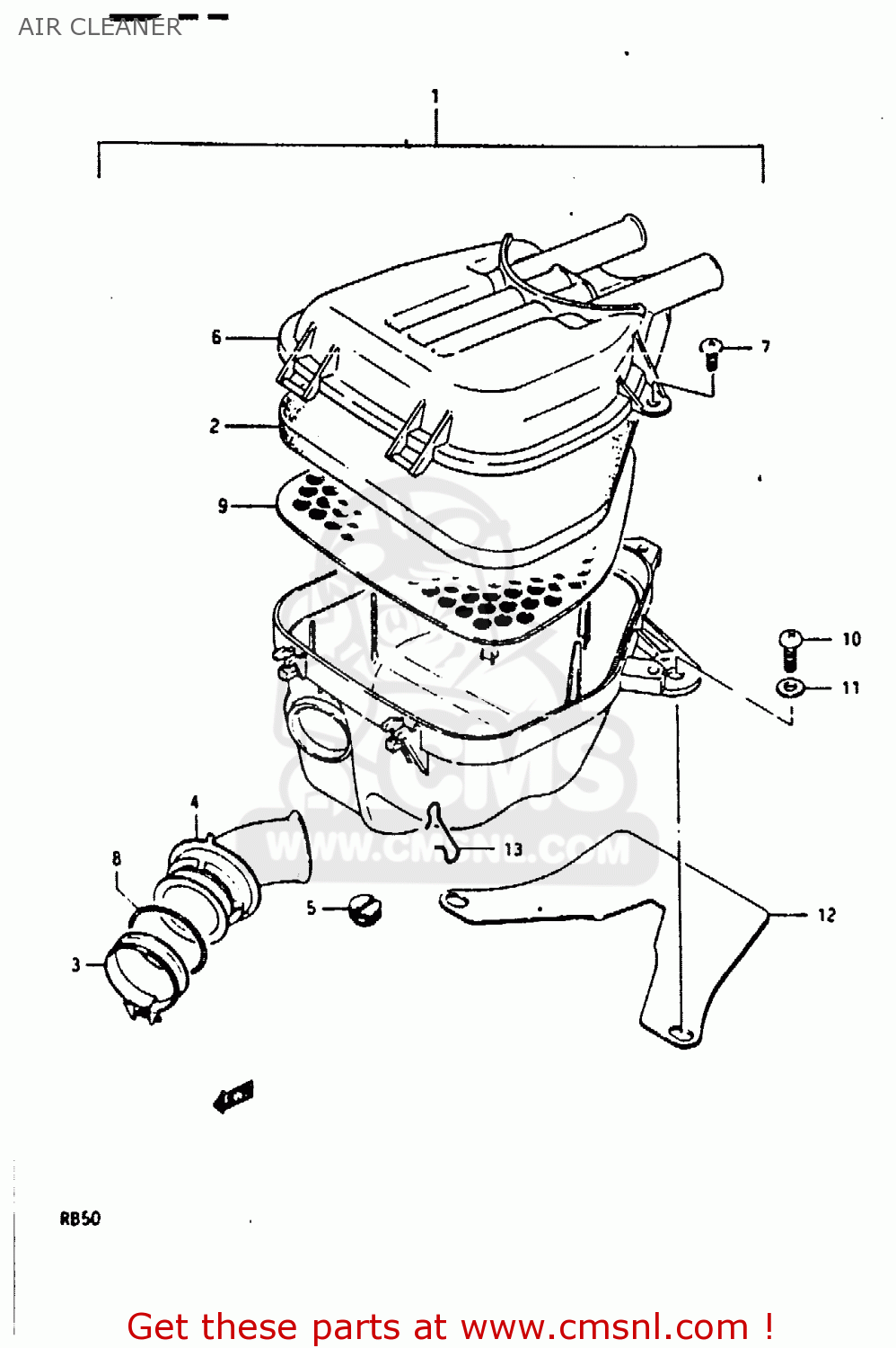 AIR CLEANER RB50 1987 (H) (E01)