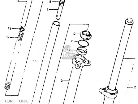  FRONT FORK - RB50 1987 (H) (E01)