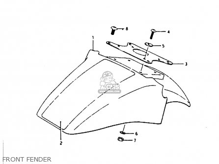 FRONT FENDER - RB50 1987 (H) (E01)