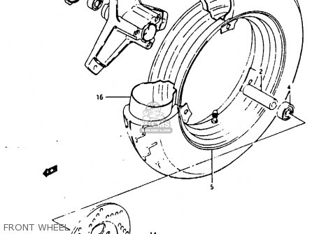 FRONT WHEEL - RB50 1987 (H) (E01)