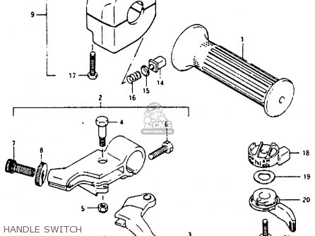 HANDLE SWITCH - RB50 1987 (H) (E01)