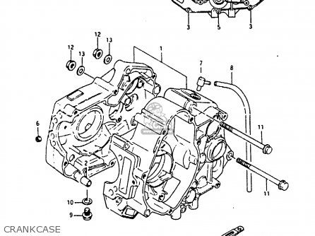 CRANKCASE - RB50 1987 (H) (E01)