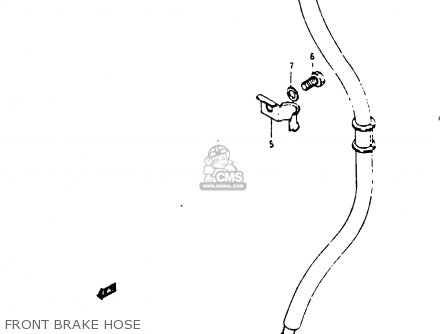 FRONT BRAKE HOSE - RB50 1987 (H) (E01)