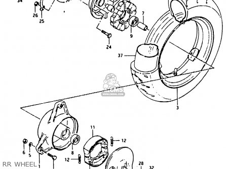 RR WHEEL - RB50 1987 (H) (E01)