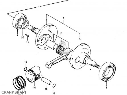CRANKSHAFT - RB50 1987 (H) (E01)