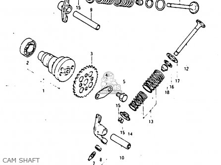 CAM SHAFT - RB50 1987 (H) (E01)