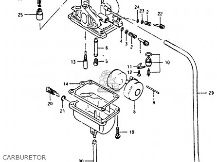CARBURETOR - RB50 1987 (H) (E01)
