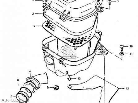 AIR CLEANER - RB50 1987 (H) (E01)